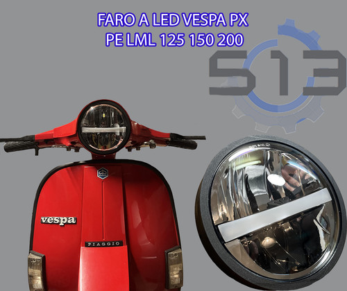 Faro led vespa lml - faro,